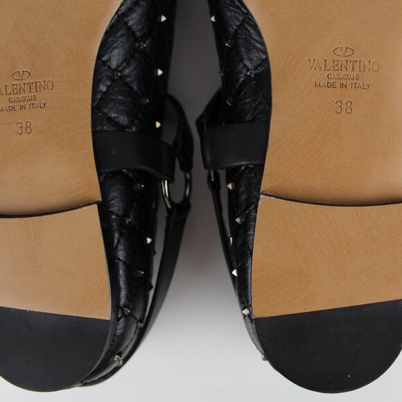 NEW Valentino Garavani Rockstud Spike Quilted Flats - Picture 14 of 15